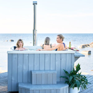 bilde 8 utendoers jacuzzi quattro for 8 pers inkludert boble-og hydromassasjesystem