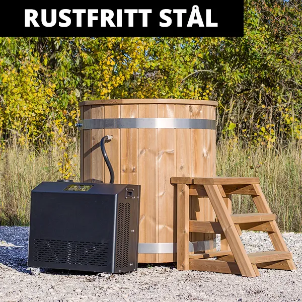 bilde 1 kuldebad i rustfritt stal for en person