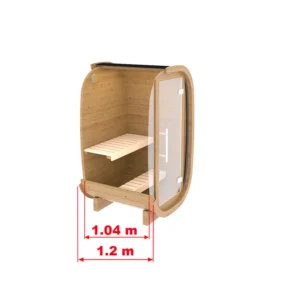 1m Vertikal Badstutønne for 1 Pers. Solo SM12 - Bilde 1